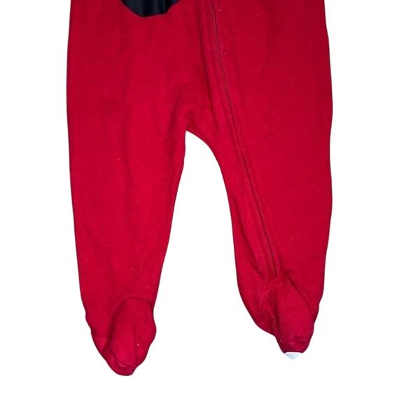 Nike Babies 6M Red, Black, White Long Sleeve Zip Up Footie - Picture 2 of 11